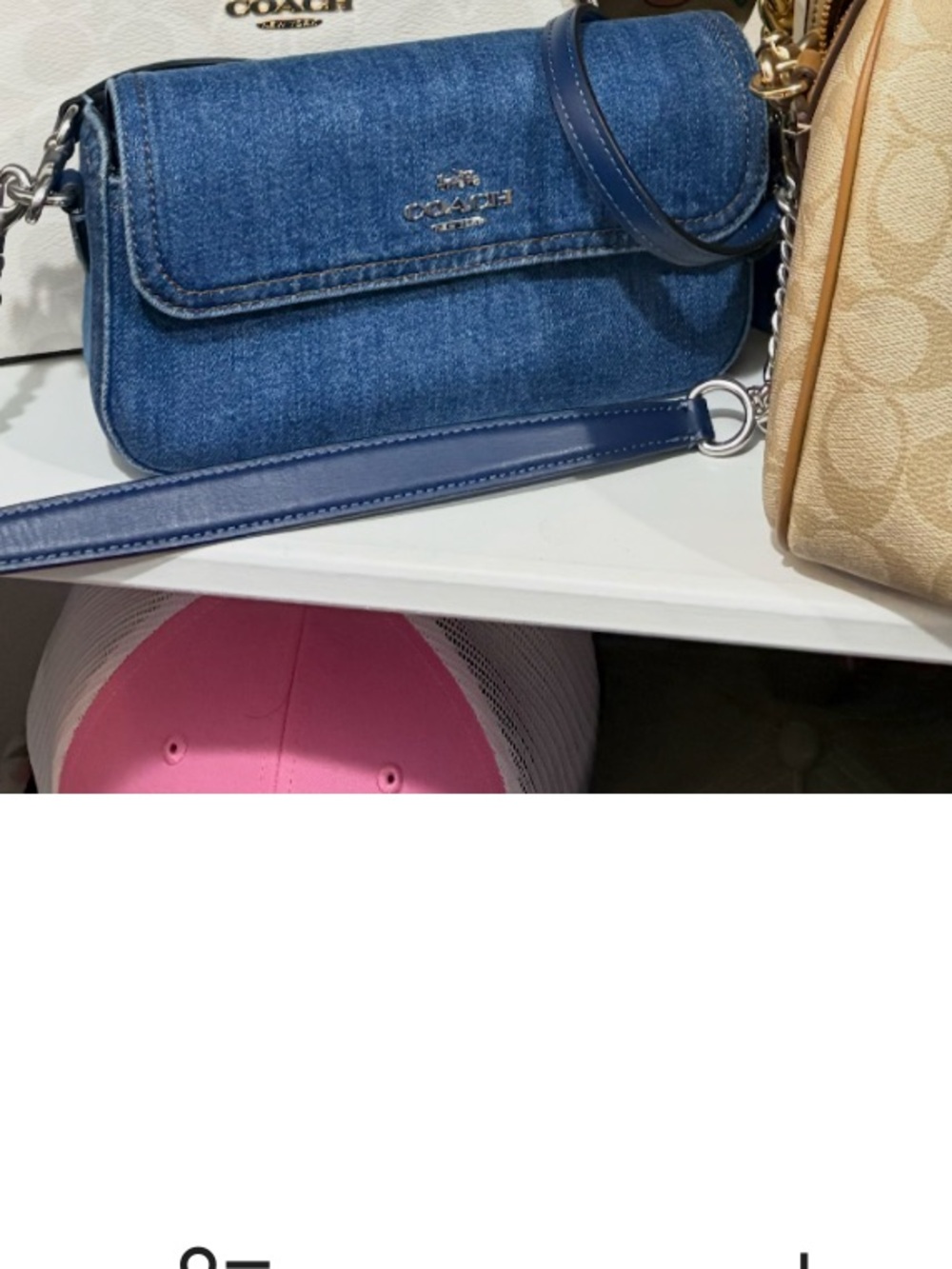 Coach hailey Denim Flap Shoulder Bag - Blue - Picture 2 of 3